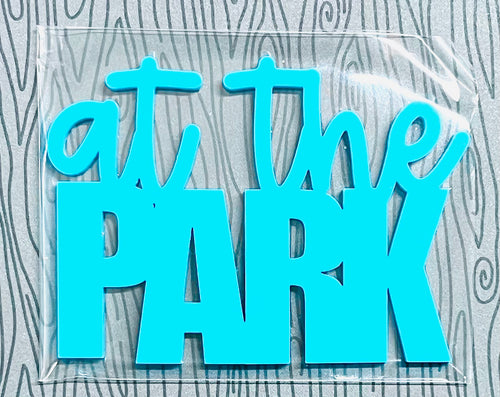 At the Park Acrylic-Teal