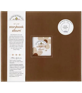 Doodlebug 12x12 Storybook Album Bon Bon Brown