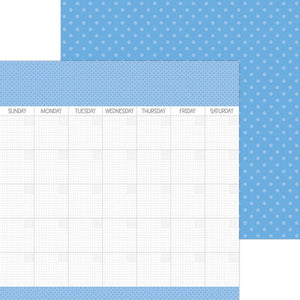 Doodlebug Day to Day Double Sides Calendar Pages - Blue Jean
