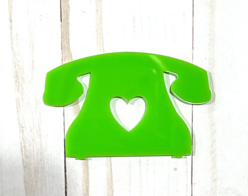 Telephone Acrylic Lime Green