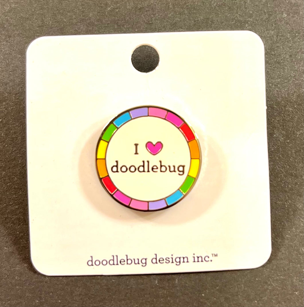 Doodlebug Collectible Pin- I Heart Doodlebug