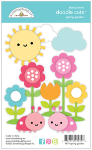 Doodlebug Over the Rainbow Spring Garden Doodle Cuts