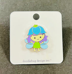 Doodlebug Collectible Pin - Blossom