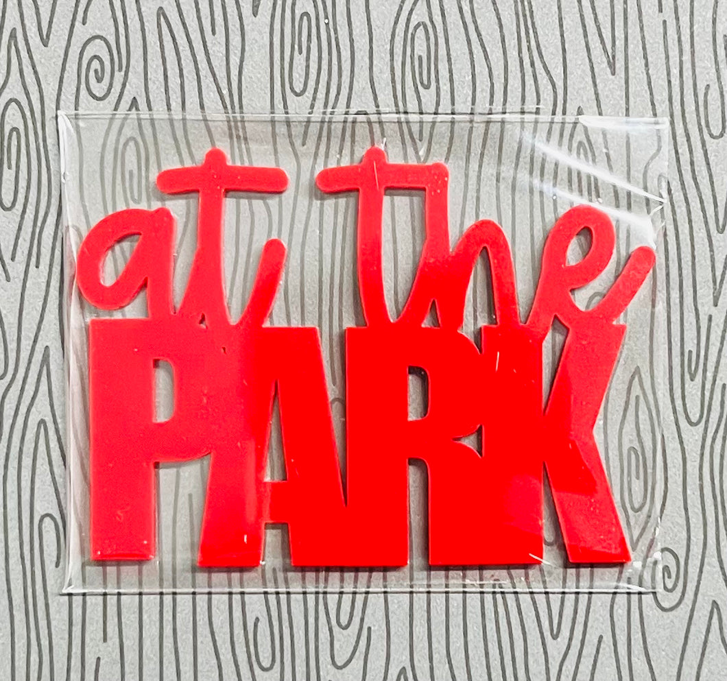 At the Park Acrylic-Red