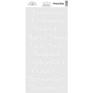 Doodlebug Day to Day Months Stickers