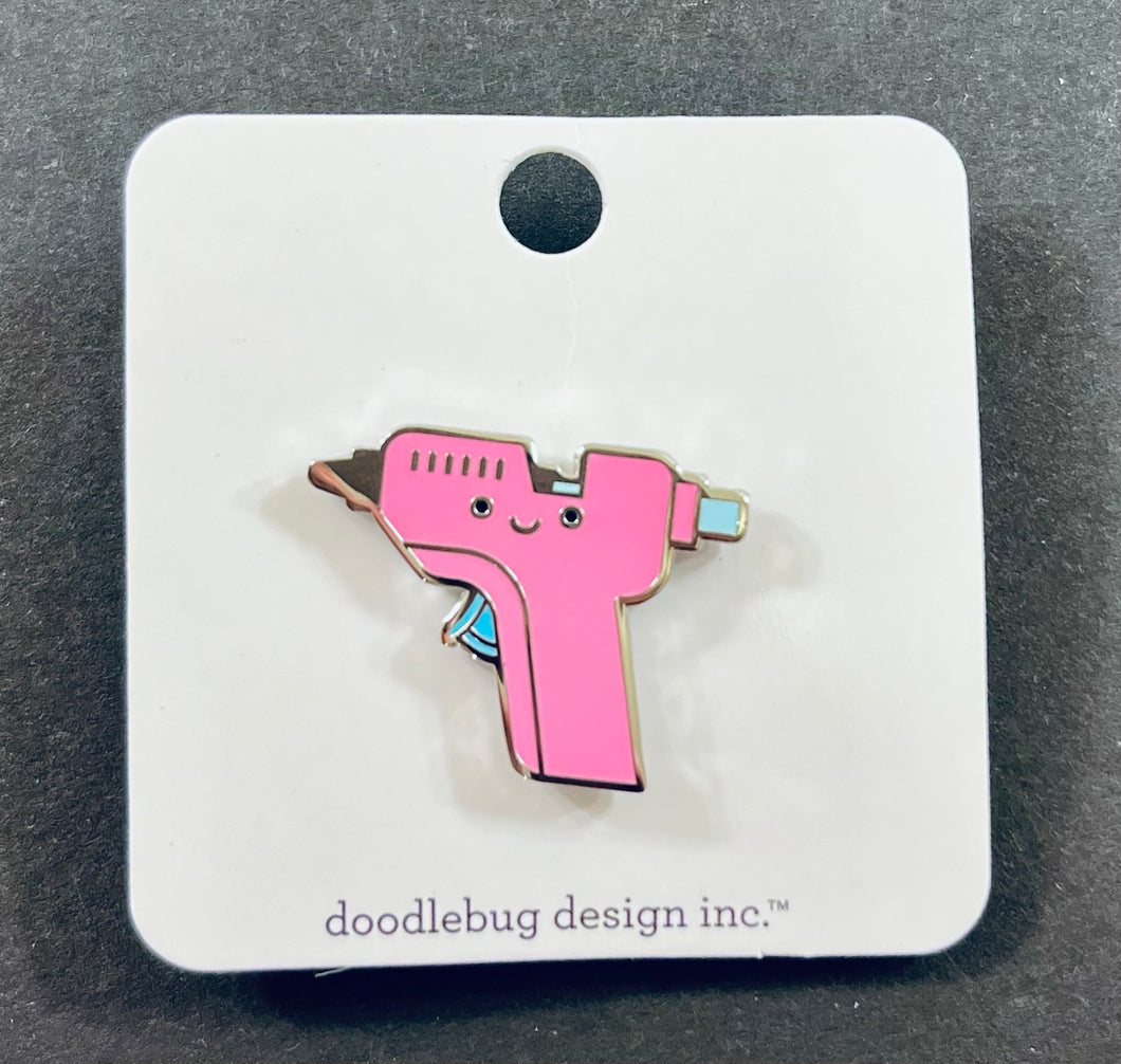 Doodlebug Collectible Pin - Glue Gun
