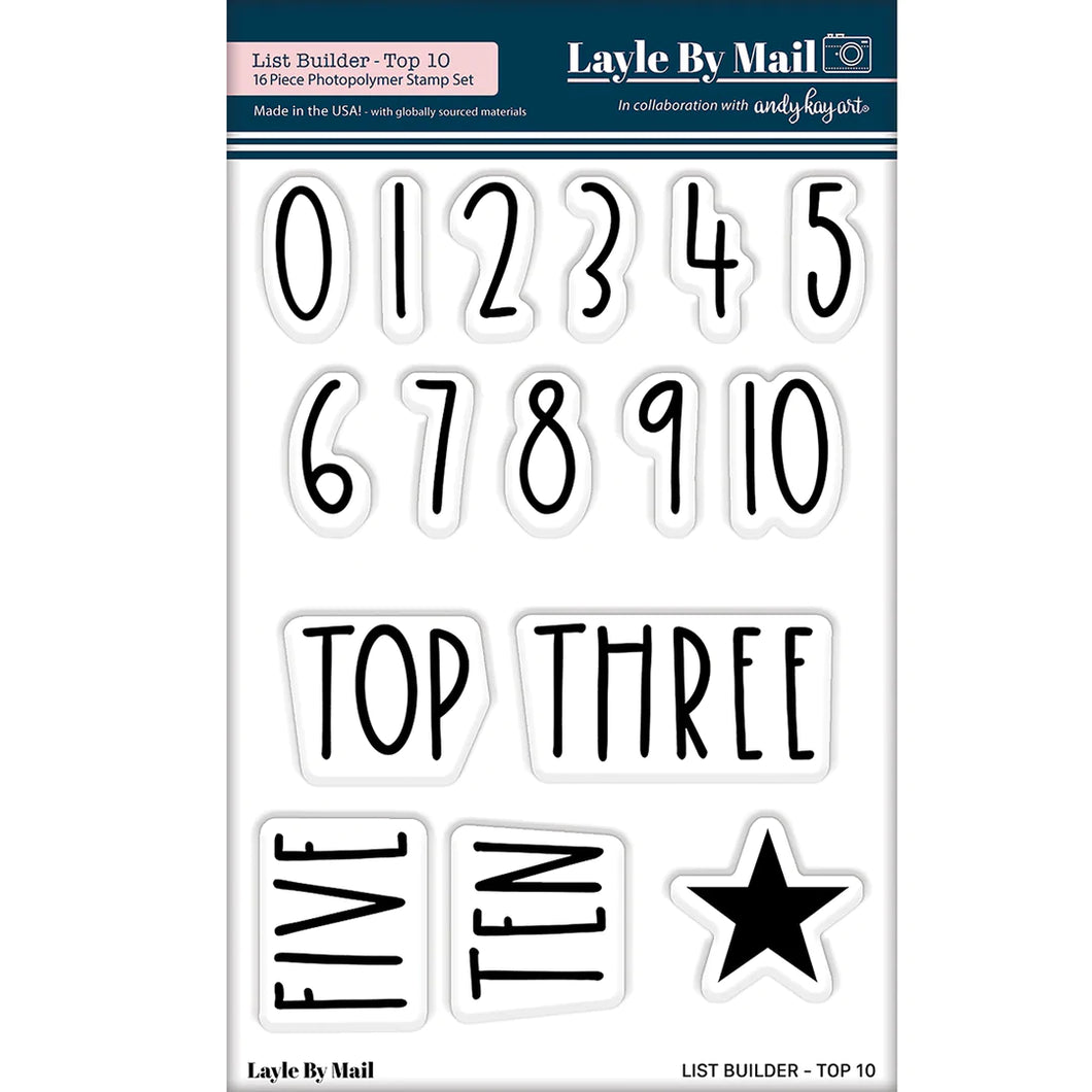 Layle By Mail Top 10 3x4 Stamp