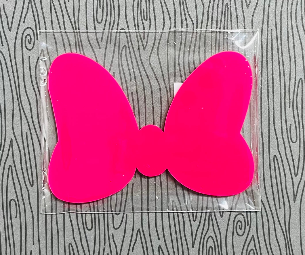 Pink Bow Acrylic