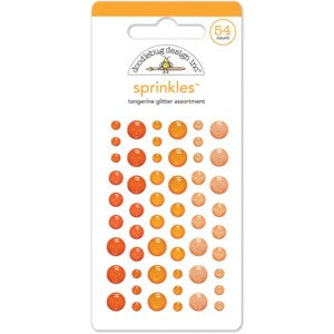 Doodlebug Glitter Sprinkles Tangerine