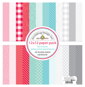 Pre-Order Doodlebug Let It Snow Petite Prints Paper Pack