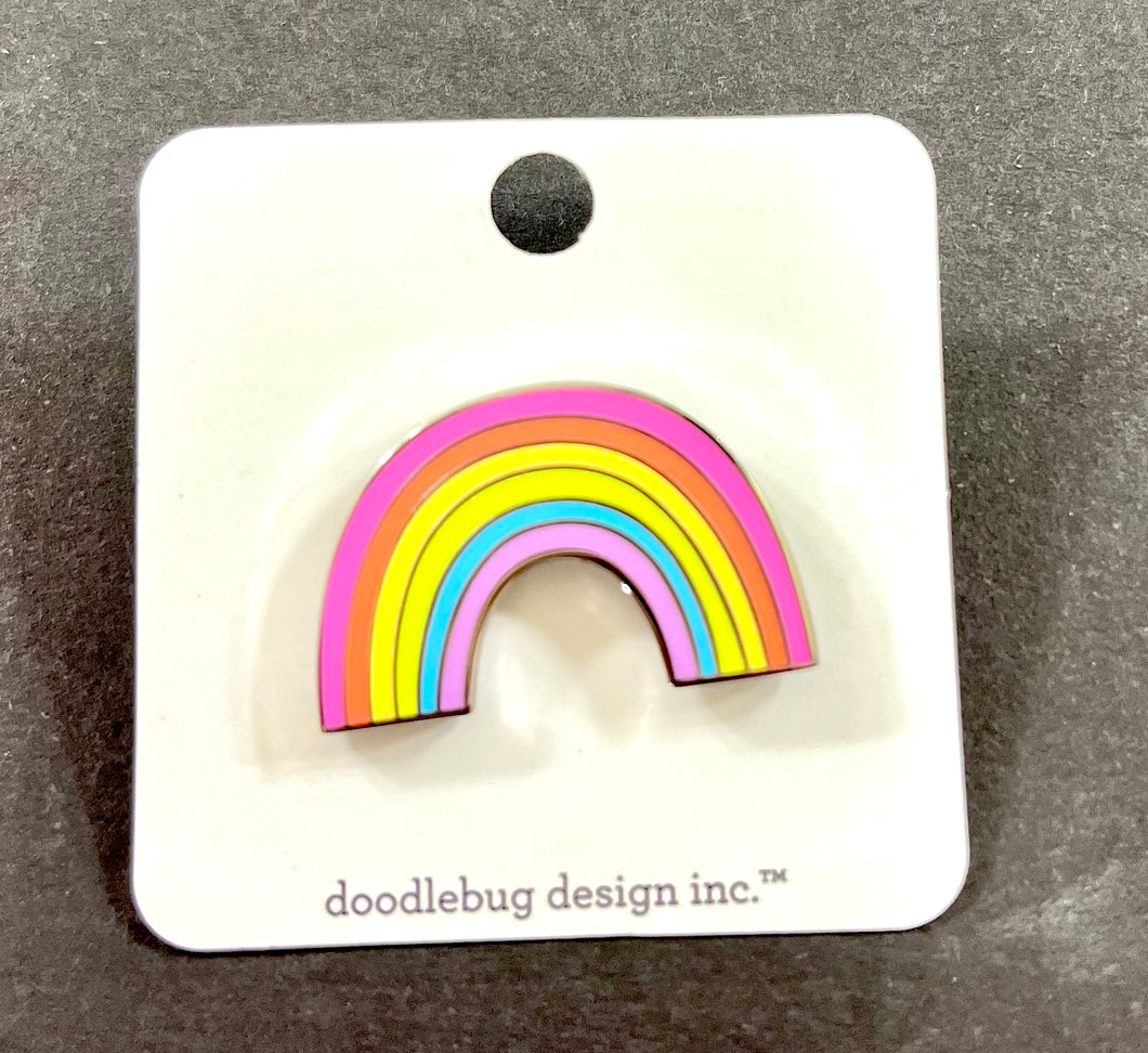 Doodlebug Collectible Pin - Rainbow