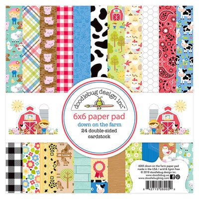 Doodlebug Down on the Farm 6x6 Pad