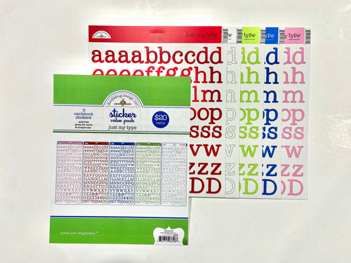 Doodlebug Just My Type Alpha Bundle