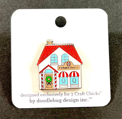 Doodlebug Collectible Pin- 3CC EXCLUSIVE Christmas House
