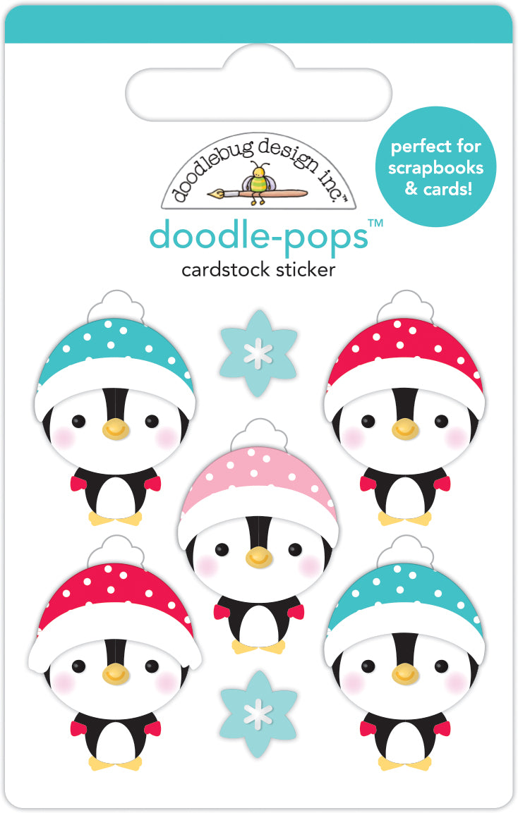Pre-Order Doodlebug Let It Snow Playful Penguins Doodle- Pop