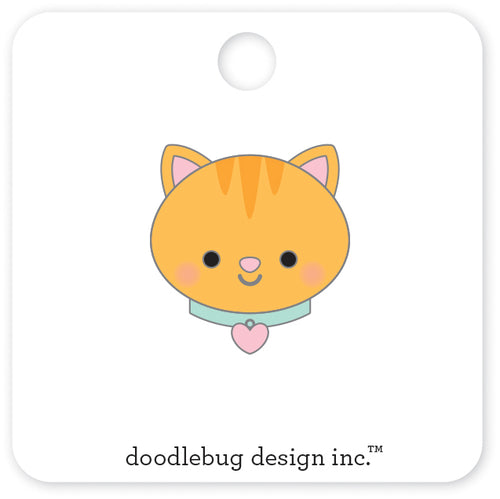 Doodlebug Pretty Kitty Collectible Pin Muffin