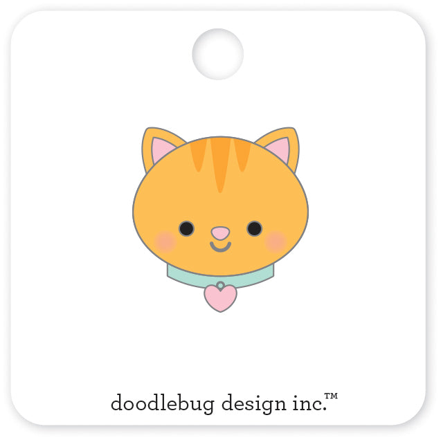 Doodlebug Pretty Kitty Collectible Pin Muffin