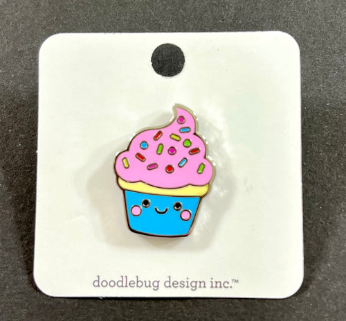 Doodlebug Collectible Pin- Cupcake