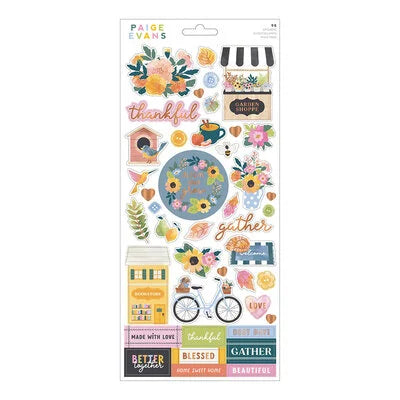Paige Evans Garden Shoppe Cardstock Stickers