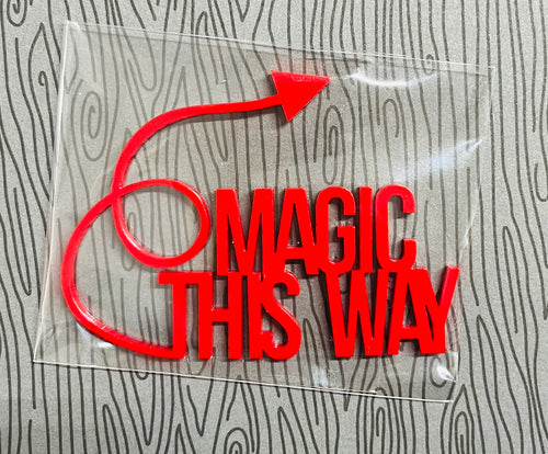 Magic This Way Acrylic-Red