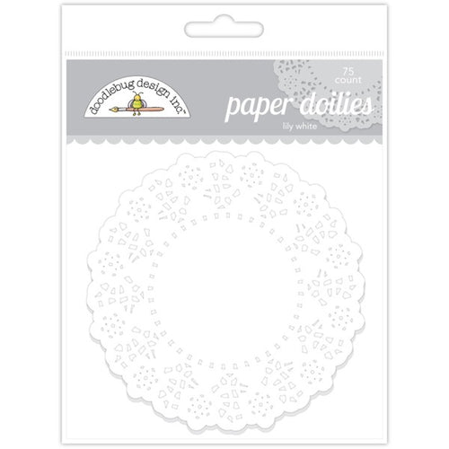 Doodlebug Paper Doilies Lily White