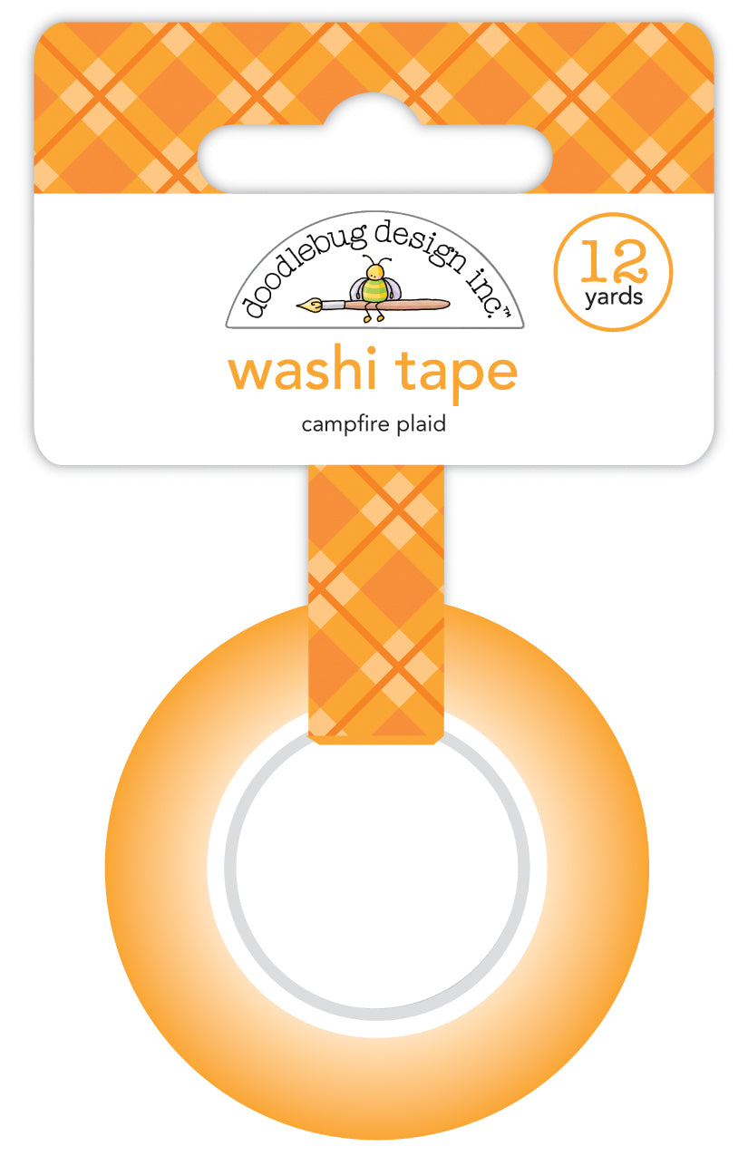 Doodlebug Great Outdoor Campfire Plaid Washi Tape
