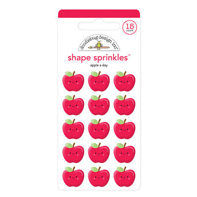 Doodlebug School Days Apple Shape Sprinkles