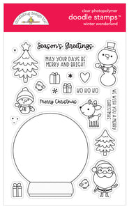 Pre-Order Doodlebug Let It Snow Winter Wonderland Stamps