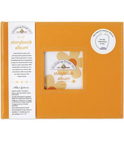 Doodlebug 8x8 Album Tangerine