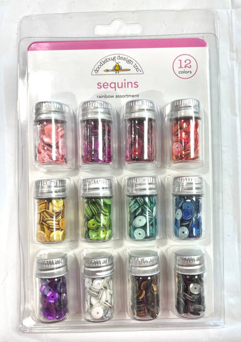 Doodlebug Mini Bottle Sequin Rainbow Assortment