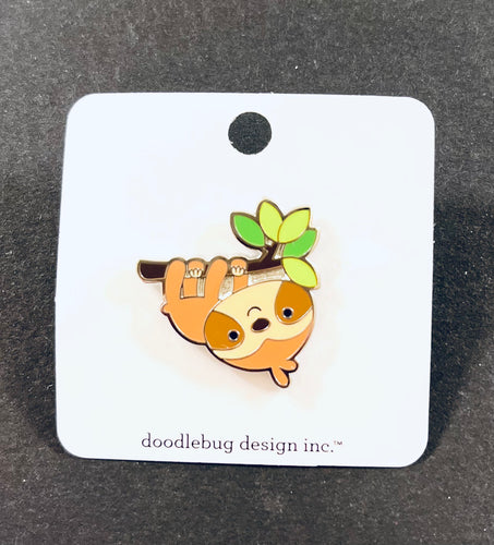 Doodlebug Collectible Pin- Sloth