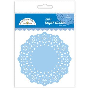 Doodlebug MINI Paper Doilies Bubble Blue