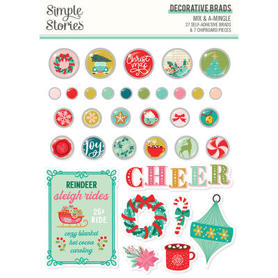 Simple Stories Mix & A-Mingle Decorative Brads