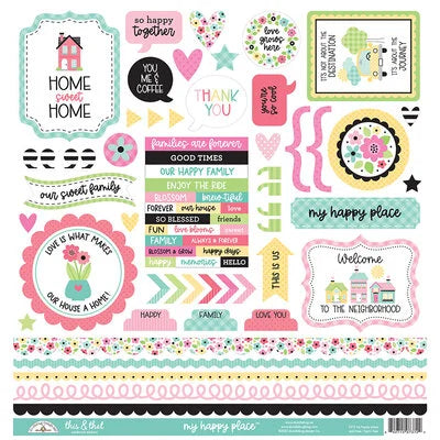 Doodlebug My Happy Place This & That Stickers