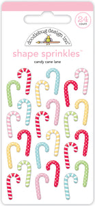 Candy Cane Lane  Shape Sprinkles