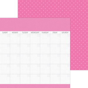 Doodlebug Day to Day Double Sides Calendar Pages - Bubblegum