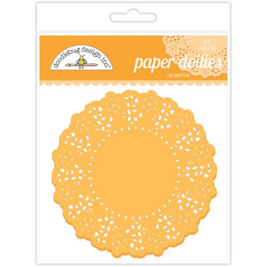 Doodlebug Paper Doilies Tangerine