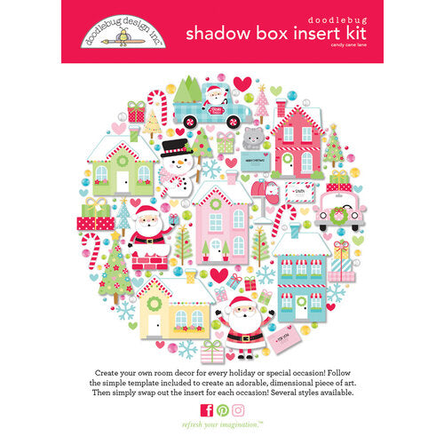 Candy Cane Lane Shadowbox Kit