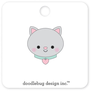 Doodlebug Pretty Kitty Collectible Pin Pepper