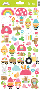 Doodlebug Over the Rainbow Icon Stickers