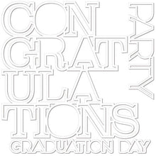 Load image into Gallery viewer, Bella Blvd Cap &amp; Gown Congratulations Cut-Outs