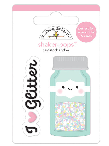 Doodlebug Glitter Jar Shaker Doodle-pop