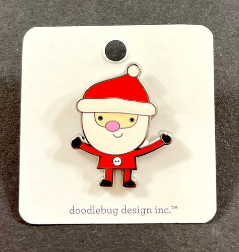 Doodlebug Collectible Pin - Santa