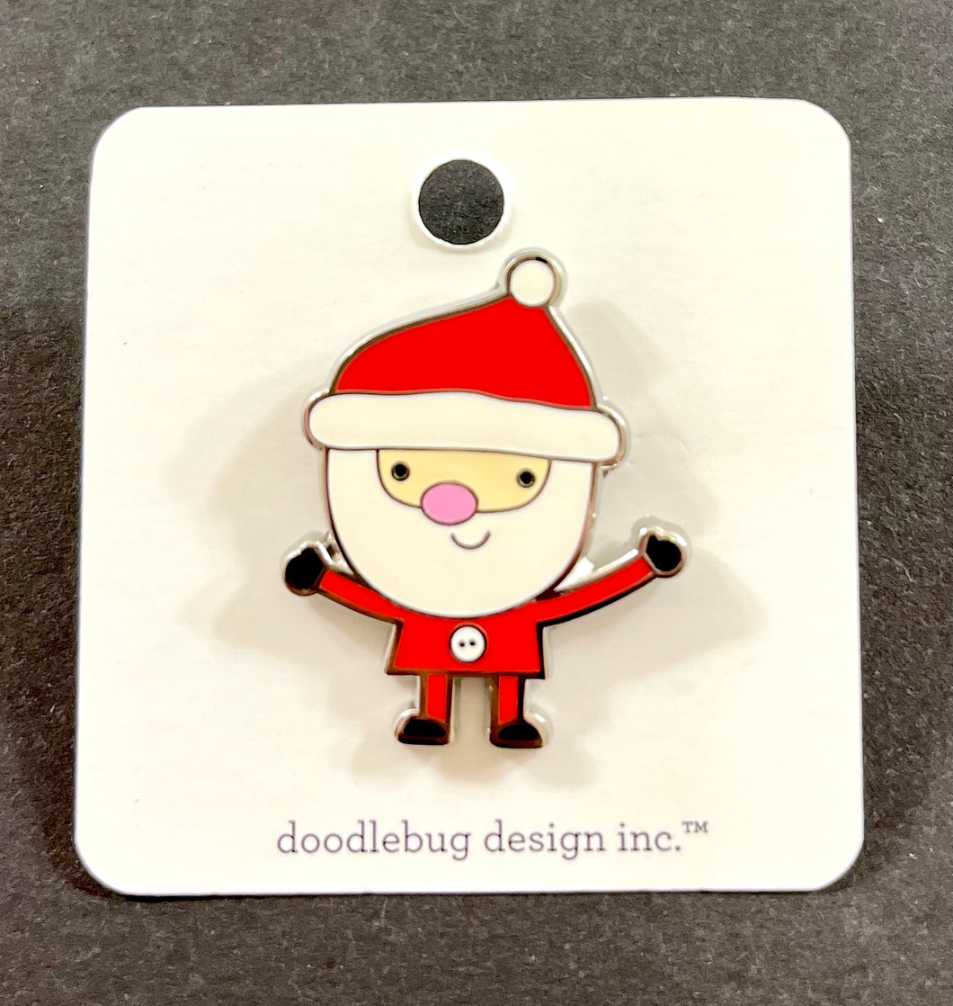 Doodlebug Collectible Pin - Santa